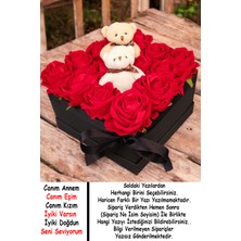 Mynil Seni Seviyorum Yapay Gül Ayıcık Hediye Kutusu Sevgiliye Doğum Günü Özel Gün Hediyesi