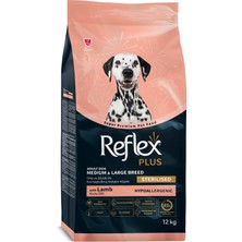 Reflex Plus Medium Large Sterilised 12KG Kuzulu Kısırlaştırılmış Hipoalerjenik Orta Irk Köpek Mama