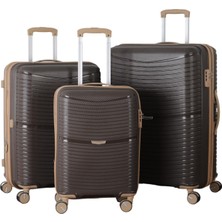 MÇS V379 Aura Y.üretim Pp Valiz Siyah Set