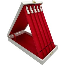 Tesbih Kutusu 5 Li Lüks Standlı Beyaz