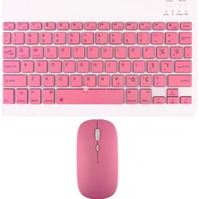 Novstrap Samsung Galaxy Tab A11 / A11 Plus ile Uyumlu Türkçe Q Bluetooth Klavye Mouse Seti Şarjlı