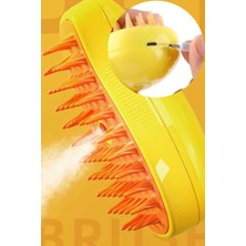 Gampus Buharlı Kedi & Köpek Yıkama Tarağı Yumuşak Silikon Fırça Bakım Seti Tüy Toplama Tarağı