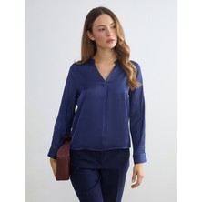 Lc Waikiki Yeni Sezon Kaçık Yaka Saten Bluz