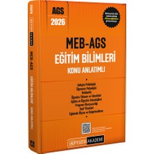 Pegem Akademi Yayıncılık 2026 MEB AGS Eğitim Bilimleri ve Türk Milli Eğitim Sistemi Konu A