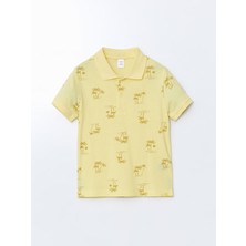 Lc Waikiki Yeni Sezon Polo Yaka Baskılı Penye Erkek Bebek Tişört