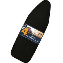 Beylini Yanmaz Ütü Masası Kılıfı Hızlı Ütü Kılıfı Örtü Siyah 50X150 cm