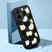 HONTINGA Tecno Camon 19 Neo ile Uyumlu Kılıfı Düşüme Önleyici Basitlik Anti Düşme Kamera Korumali Su Dalgası Deseni Siyah Desen Yumuşak Silikon Telefon Kılıfı K2-0059