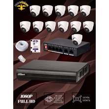 Dahua 2 Mp 12 Kameralı Ip / Dome Full Paket
