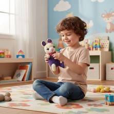 Ellayda El Işi Amigurumi Ayı Mor Renk Örgü Ayıcık