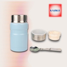 Kale Termos  750 Mlpaslanmaz Çelik Yemek Termosu-Çelik Kaşıklı