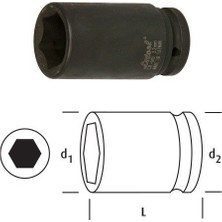Osaka LN1ID2-3/4 Inch Uzun Lokma 1" 2-3/4
