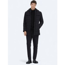 Centilmen Kip  Kapüşonlu Casual Dokuma Kaban 327