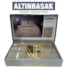 SHC4200 Jakarlı Saten Çift Kişilik Nevresim Takımı Dıamond Sabre