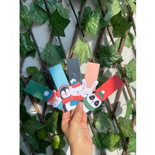 Tiny Stories TR Kitap Ayracı - Hayvan Karakterler Temalı Özel Kesim -5'li Paket (Çift Yönlü Koruma Laminasyonlu)