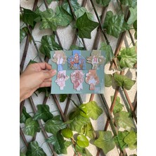 Tiny Stories TR Mıknatıslı Kitap Ayracı - Kadın & Çiçek Temalı 6 Adet