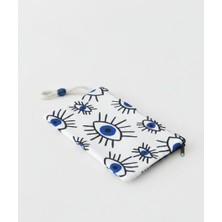 Beepoint Clutch Göz Desenli Çok Amaçlı Çanta