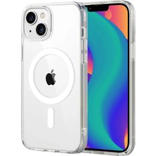 Budi Newface Apple iPhone 15 Combo Sert Şeffaf Magsafe Kapak - Şeffaf