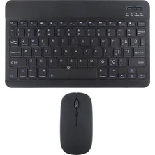 Novstrap Samsung Galaxy Tab A11 / A11 Plus ile Uyumlu Türkçe Q Bluetooth Klavye Mouse Seti Şarjlı