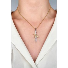 Sose Moda Elif Anka Kuşu Çelik Kolye - Gold
