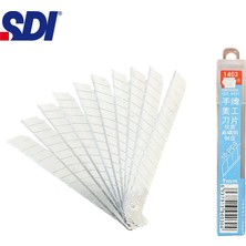 Otohousse Sdı 1403 Çelik Maket Bıçağı Falçata Ucu Yedeği 9mm 60 Derece Küçük 10'lu