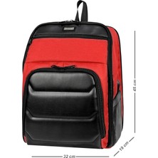 Barberri Lisanslı USB Kablolu Laptop Korumalı Şık Sırt Çantası