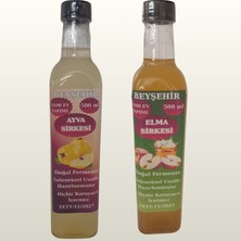 Çörekotacı Beyşehir %100 Doğal Ayva ve Elma Sirkesi 2’li Set  Ev Yapımı  (500 ml + 500 Ml)