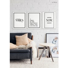 Voba Store 3 Parça Dekoratif Mdf Tablo Seti