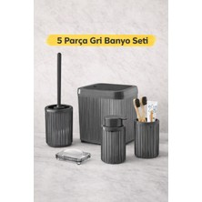 Decorev Modern Tasarımlı 5 Parça Banyo Aksesuar Seti DC-6791