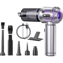 Moxti Araç Içi Süpürge LCD 18000PA Güçlü Vakum  Fırçasız Motor  Üfleme & Vakum