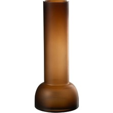 Laromita Decoration YARA KAHVERENGİ CAM MUMLUK VAZO/ 38 CM