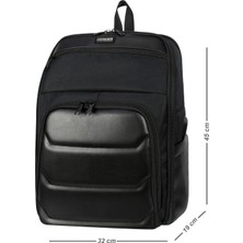 Barberri Lisanslı USB Kablolu Laptop Korumalı Şık Sırt Çantası