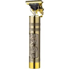 Ledarmy Dalıng DL-122 Profesyonel Saç Sakal Kesme Makinesi Ejderha Desenli, USB Type-C Şarjlı T-Blade Şarjlı Tıraş Makinesi