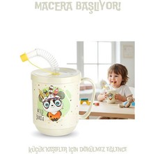 Pazarcan Pipetli Çocuk Bardağı 350 ml -Alıştırma Bardağı ve Suluk