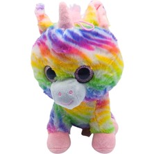 Soft Toy 25 cm Renkli Unicorn Peluş OYUNCAKPL62861