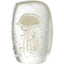 Laromita Decoration Deniz Anası Cam Kağıt Ağırlığı / Bej S