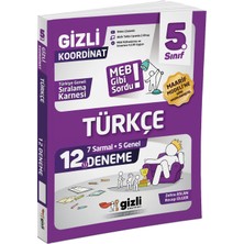 Gizli Yayınları 5. Sınıf Türkçe 12'li Deneme-Meb Gibi Sordu