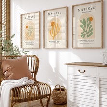 Pam Studio Matisse Poster Seti 3’lü – Minimalist Soyut Çiçek Desenli Duvar Dekoru