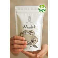 Mel and Mira Doğal Saf Sahlep 50G, 1. Sınıf Katkısız Toz Salep | Bucak Sahlebi | Dondurma Salebi