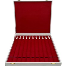 Sezgin Kutu ve Aksesuar Tesbih ve Kolye Kutusu 11 Li Beyaz