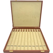 Sezgin Kutu ve Aksesuar Tesbih ve Kolye Kutusu 11 Li Taba