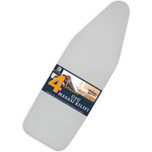 Beylini Yanmaz Ütü Masası Kılıfı Hızlı Ütü Kılıfı Örtü Gri 60X160 cm