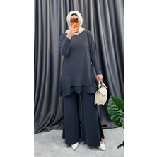 Nisum Moda Ispanyol Paça Pantolonlu Ikili Takım