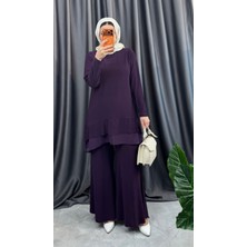 Nisum Moda Ispanyol Paça Pantolonlu Ikili Takım