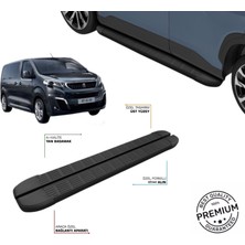 Tunax Oto Peugeot Expert Traveller ! Uzun ! Şase 2017 2018 2019 2020 2021 2022 2023 2024 2025 2026 Sln Siyah Yan Basamak
