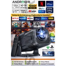 Sonreir HY320 Ultra Yeni Nesil Android Projeksiyon WiFi Bluetooth Taşınabilir Akıllı Projektör Ev Sineması