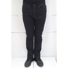 Denim Cartel Fistan Store Erkek Füme Yüksek Bel Rahat Kesim Boru Paça Jean Pantolon