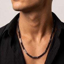 THEIA GemWorks Orun — Varisit, Mat Oniks & Hematit Erkek Kolye