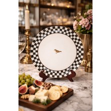 Seramikci Damalı Kuşlu Sunum Tabağı 30CM