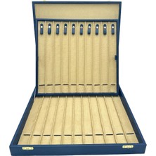 Sezgin Kutu ve Aksesuar Tesbih ve Kolye Kutusu 21 Li  Lacivert