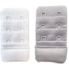 Leopardess 2 Adet Agraf Sütyen Uzatma Kopçası 3 Sıra / 2 Kanca  Beyaz Gri